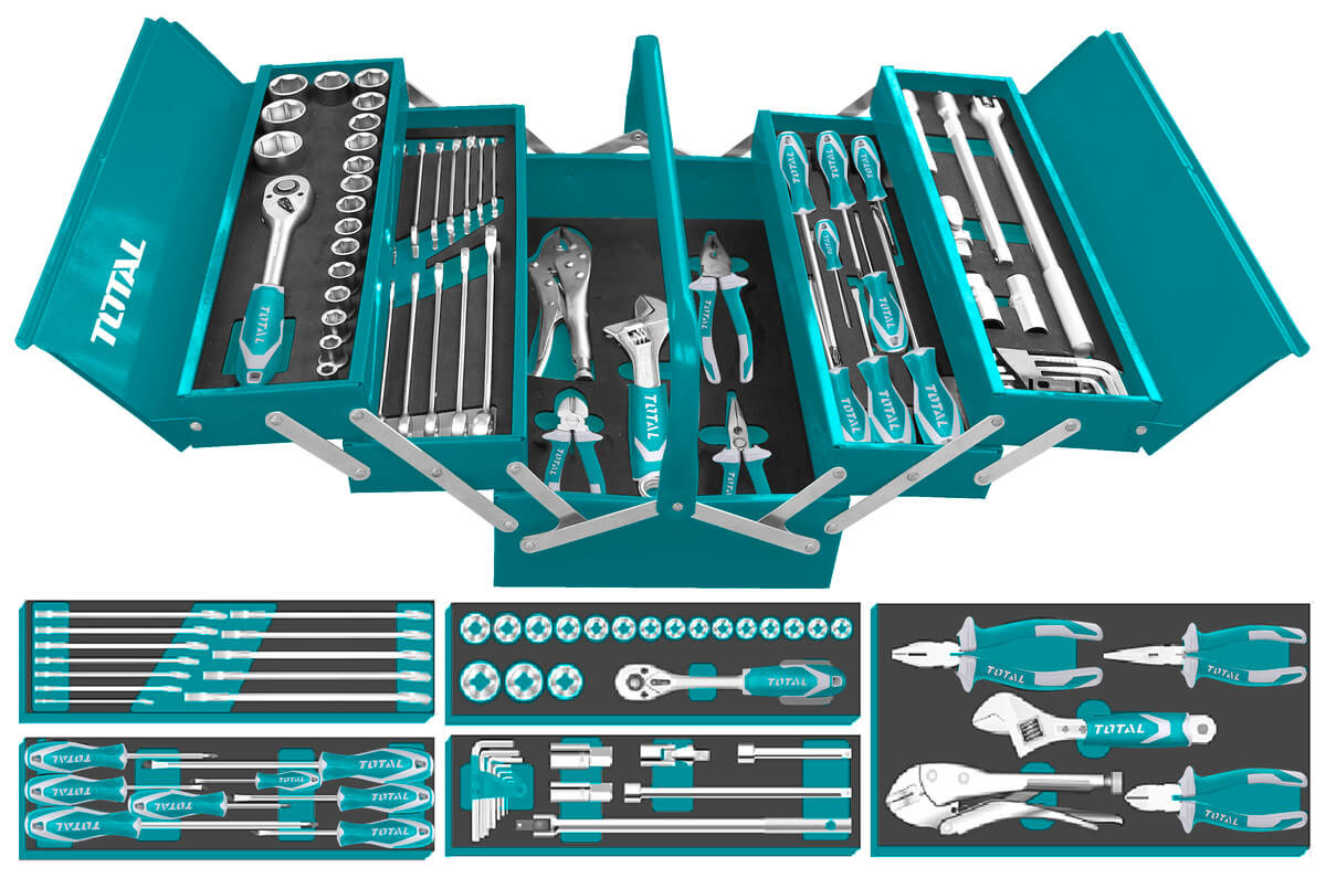 THTCS12591-1.jpg TOTAL 59pcs TOOL CHEST SET (THTCS12591) - Image 1
